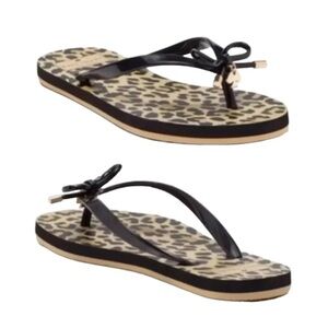 (NWT) Kate Spade New York Nova Sandal in Black Leopard